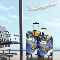 Personalised Barbados Independence Day Luggage Cover Flying Fish Flag Pattern - Wonder Print Shop