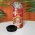 Monaco National Day 4 in 1 Can Cooler Tumbler Coat Of Arms Mix Red Carnation Pattern - Wonder Print Shop