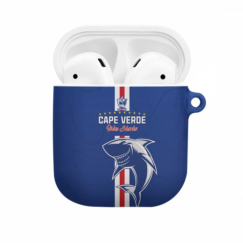 Cape Verde Football AirPods Case Go Champions Blue Sharks - Wonder Print Shop