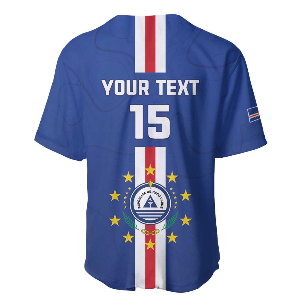 Custom Cape Verde Football Baseball Jersey Go Champions Blue Sharks - Wonder Print Shop