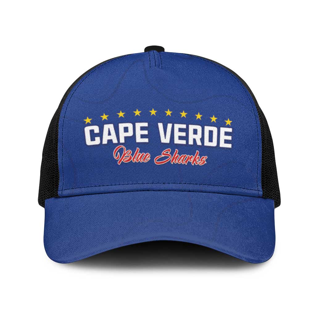 Cape Verde Football Baseball Net Cap Go Champions Blue Sharks - Wonder Print Shop