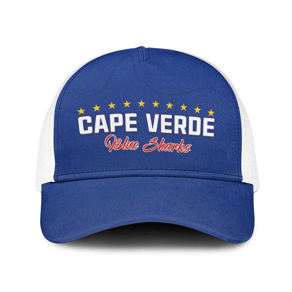 Cape Verde Football Baseball Net Cap Go Champions Blue Sharks - Wonder Print Shop