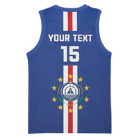 Custom Cape Verde Football Basketball Jersey Go Champions Blue Sharks - Wonder Print Shop