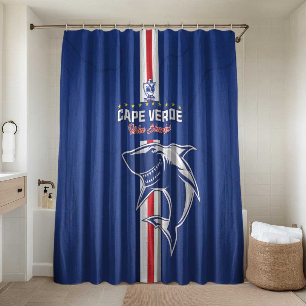 Cape Verde Football Bathroom Set Go Champions Blue Sharks - Wonder Print Shop