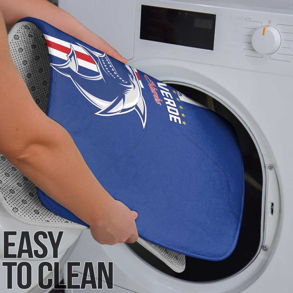 Cape Verde Football Bathroom Set Go Champions Blue Sharks - Wonder Print Shop