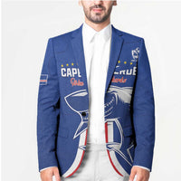 Custom Cape Verde Football Blazer Go Champions Blue Sharks - Wonder Print Shop