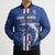 Custom Cape Verde Football Bomber Puffer Jacket Go Champions Blue Sharks - Wonder Print Shop