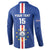 Custom Cape Verde Football Button Sweatshirt Go Champions Blue Sharks - Wonder Print Shop