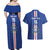 Custom Cape Verde Football Couples Matching Off Shoulder Maxi Dress and Hawaiian Shirt Go Champions Blue Sharks - Wonder Print Shop