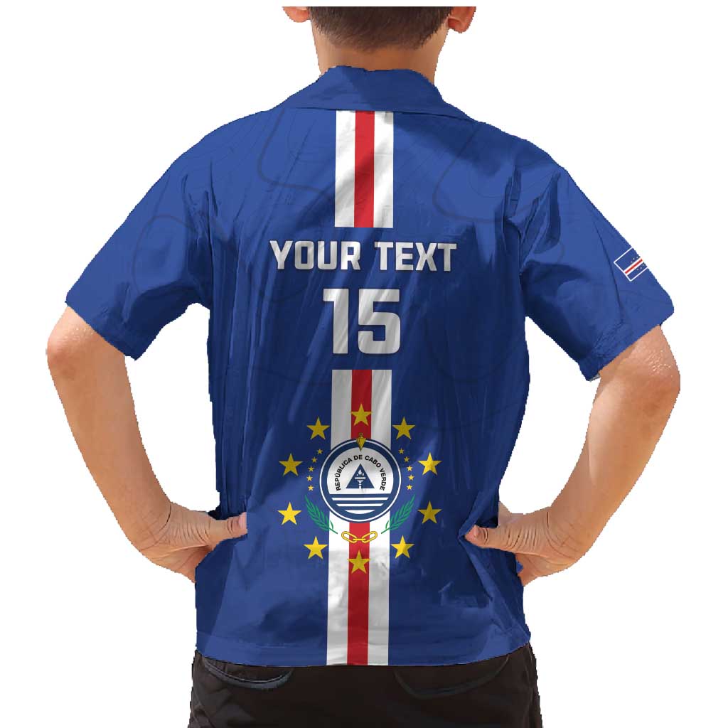 Custom Cape Verde Football Family Matching Mermaid Dress and Hawaiian Shirt Go Champions Blue Sharks - Wonder Print Shop