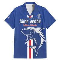 Custom Cape Verde Football Family Matching Mermaid Dress and Hawaiian Shirt Go Champions Blue Sharks - Wonder Print Shop