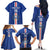 Custom Cape Verde Football Family Matching Off The Shoulder Long Sleeve Dress and Hawaiian Shirt Go Champions Blue Sharks - Wonder Print Shop