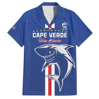 Custom Cape Verde Football Family Matching Off Shoulder Maxi Dress and Hawaiian Shirt Go Champions Blue Sharks - Wonder Print Shop