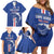 Custom Cape Verde Football Family Matching Off Shoulder Short Dress and Hawaiian Shirt Go Champions Blue Sharks - Wonder Print Shop