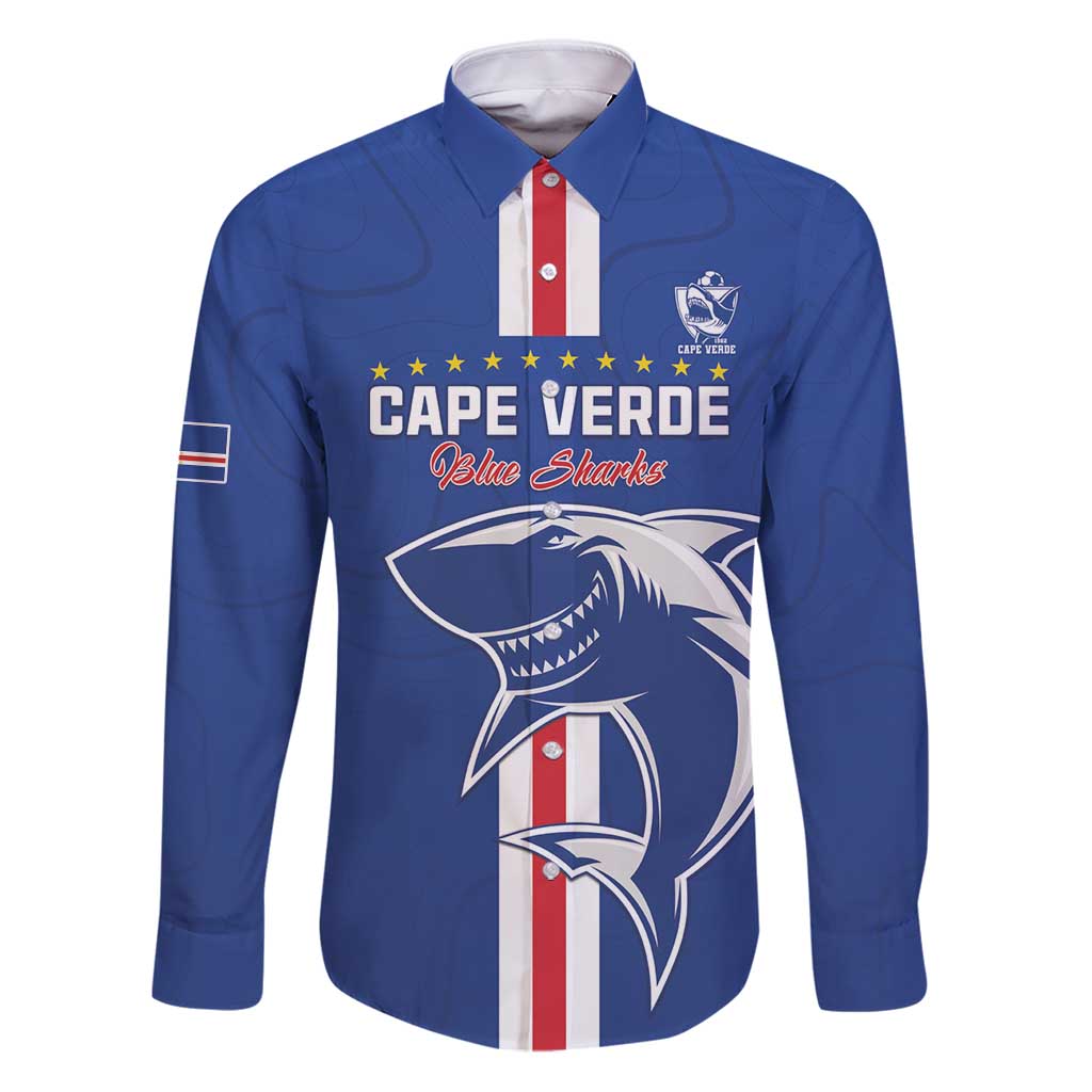 Custom Cape Verde Football Family Matching Puletasi and Hawaiian Shirt Go Champions Blue Sharks - Wonder Print Shop