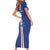 Custom Cape Verde Football Family Matching Short Sleeve Bodycon Dress and Hawaiian Shirt Go Champions Blue Sharks - Wonder Print Shop