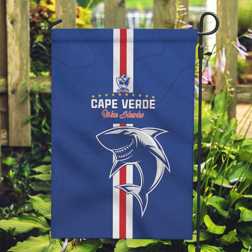 Cape Verde Football Garden Flag Go Champions Blue Sharks - Wonder Print Shop