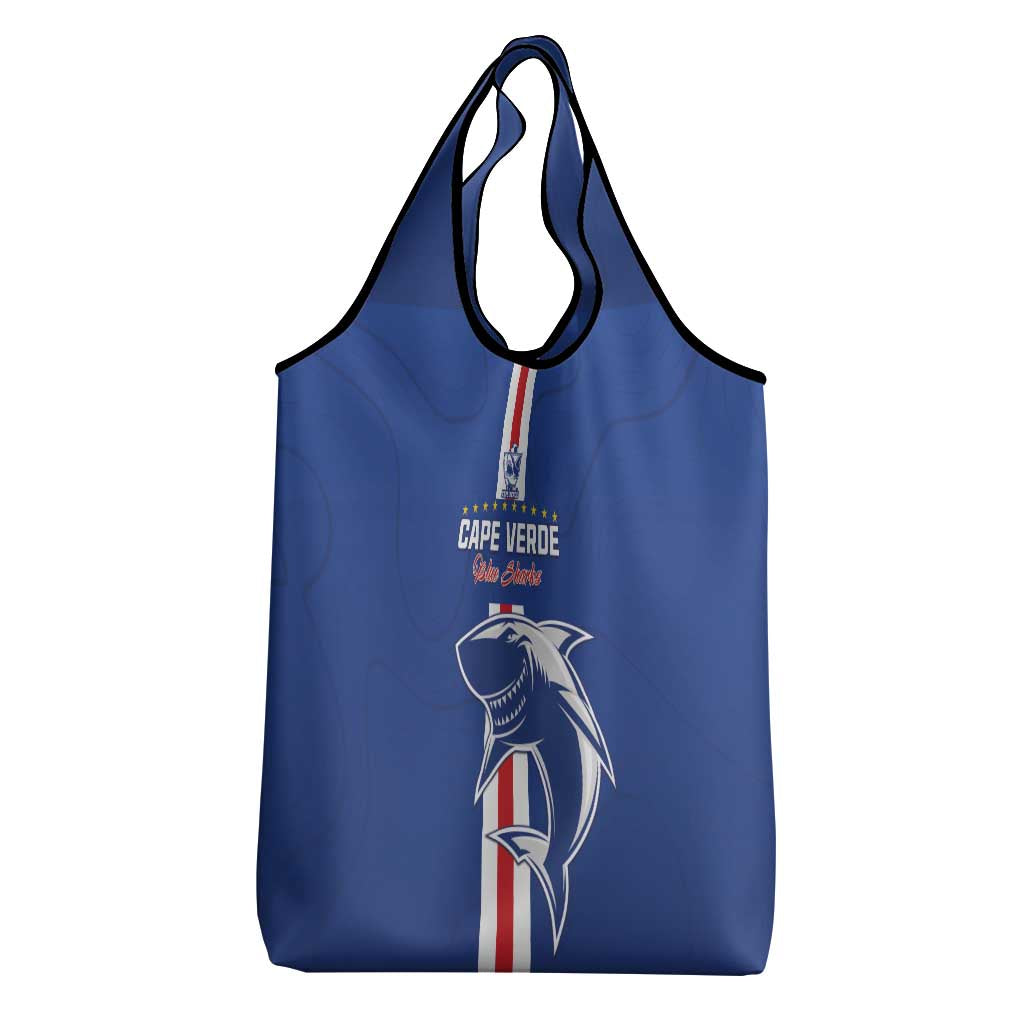 Cape Verde Football Grocery Bag Go Champions Blue Sharks - Wonder Print Shop