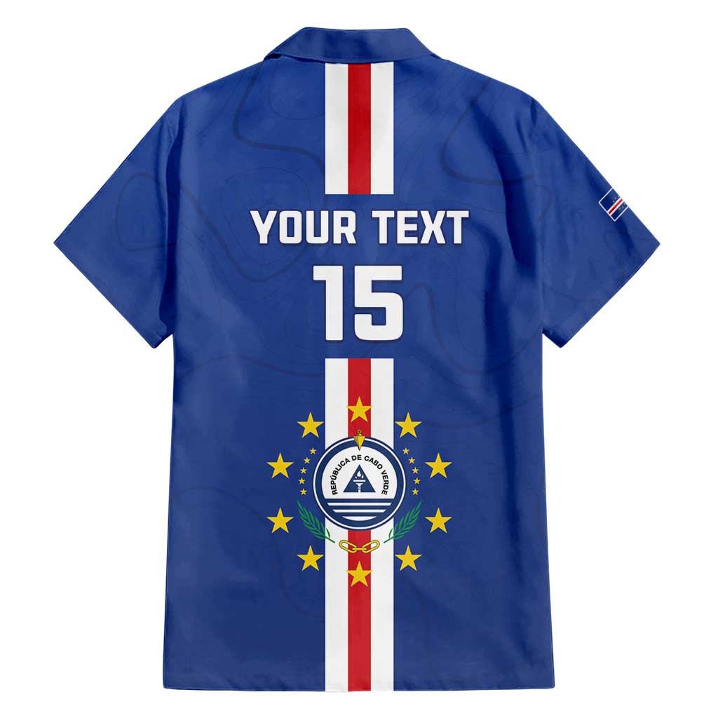 Custom Cape Verde Football Hawaiian Shirt Go Champions Blue Sharks - Wonder Print Shop