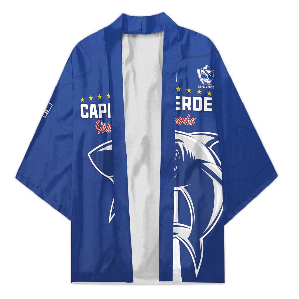 Custom Cape Verde Football Kimono Go Champions Blue Sharks - Wonder Print Shop