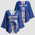 Custom Cape Verde Football Kimono Sleeve Blouse Go Champions Blue Sharks - Wonder Print Shop