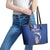 Cape Verde Football Leather Tote Bag Go Champions Blue Sharks - Wonder Print Shop