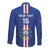 Custom Cape Verde Football Long Sleeve Button Shirt Go Champions Blue Sharks - Wonder Print Shop