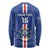 Custom Cape Verde Football Long Sleeve Shirt Go Champions Blue Sharks - Wonder Print Shop