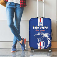 Cape Verde Football Luggage Cover Go Champions Blue Sharks - Wonder Print Shop