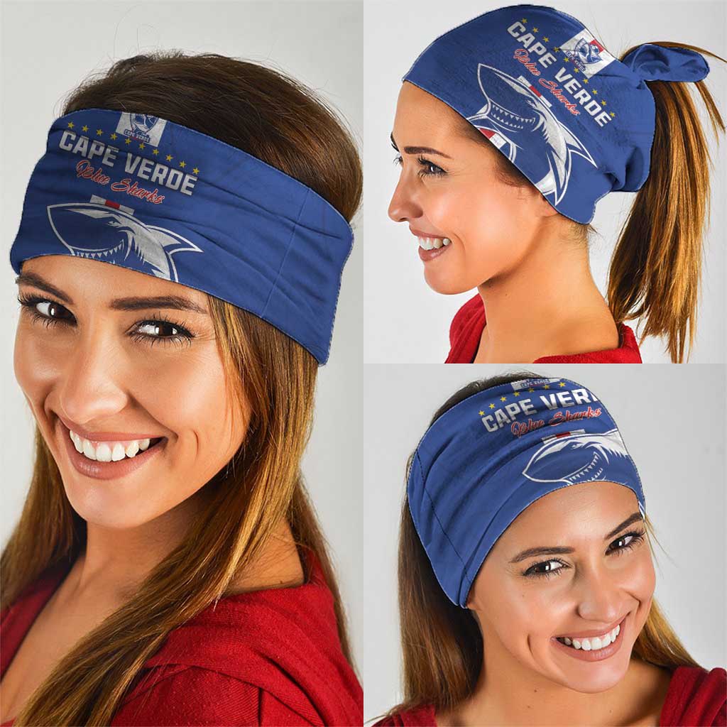 Cape Verde Football Neck Gaiter Go Champions Blue Sharks - Wonder Print Shop