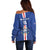 Custom Cape Verde Football Off Shoulder Sweater Go Champions Blue Sharks - Wonder Print Shop