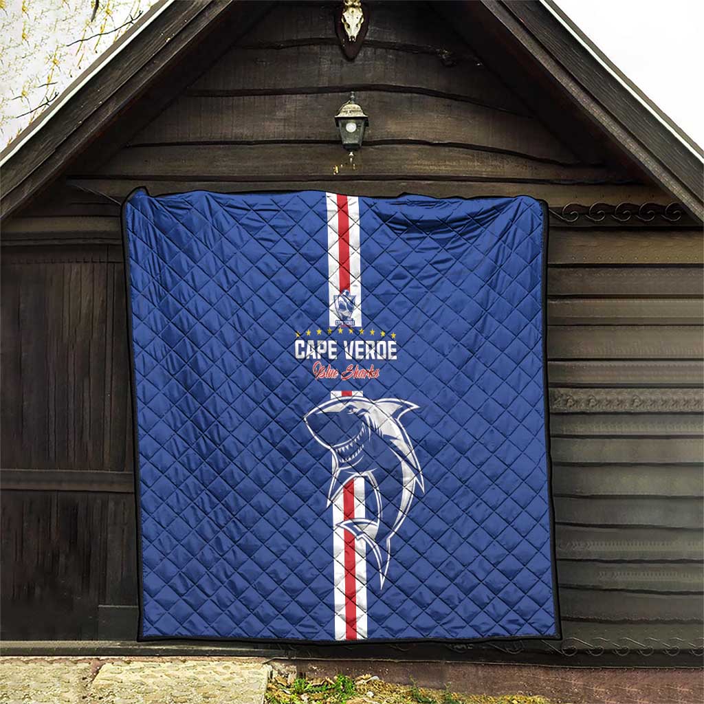 Cape Verde Football Quilt Go Champions Blue Sharks - Wonder Print Shop