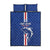 Cape Verde Football Quilt Bed Set Go Champions Blue Sharks - Wonder Print Shop