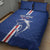 Cape Verde Football Quilt Bed Set Go Champions Blue Sharks - Wonder Print Shop