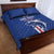 Cape Verde Football Quilt Bed Set Go Champions Blue Sharks - Wonder Print Shop