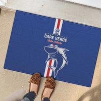 Cape Verde Football Rubber Doormat Go Champions Blue Sharks - Wonder Print Shop