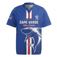 Custom Cape Verde Football Rugby Jersey Go Champions Blue Sharks - Wonder Print Shop
