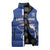 Custom Cape Verde Football Sleeveless Puffer Jacket Go Champions Blue Sharks - Wonder Print Shop