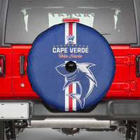 Cape Verde Football Spare Tire Cover Go Champions Blue Sharks - Wonder Print Shop
