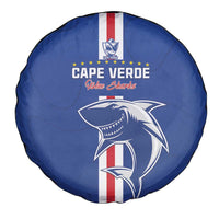 Cape Verde Football Spare Tire Cover Go Champions Blue Sharks - Wonder Print Shop