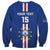 Custom Cape Verde Football Sweatshirt Go Champions Blue Sharks - Wonder Print Shop