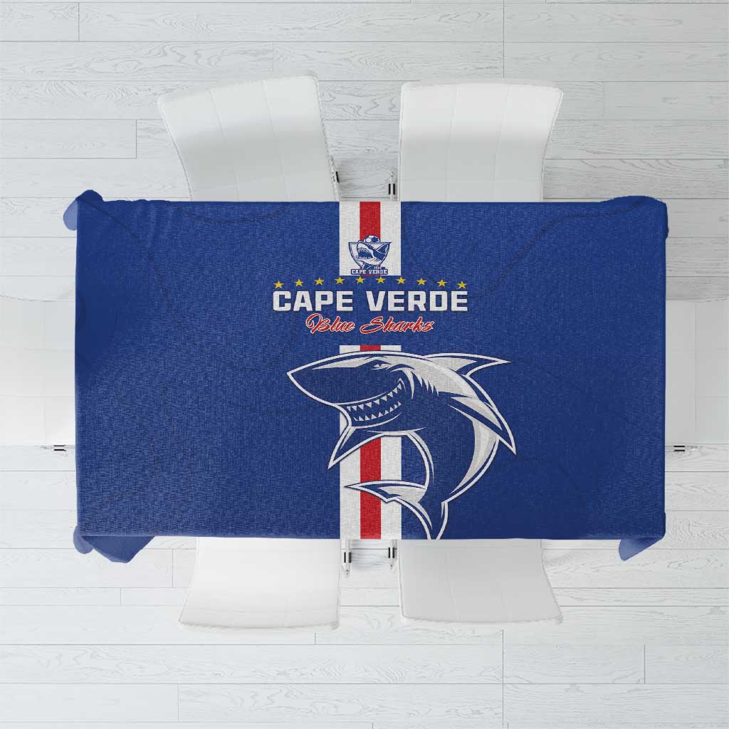 Cape Verde Football Tablecloth Go Champions Blue Sharks - Wonder Print Shop