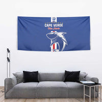 Cape Verde Football Tapestry Go Champions Blue Sharks - Wonder Print Shop