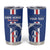 Custom Cape Verde Football Tumbler Cup Go Champions Blue Sharks - Wonder Print Shop