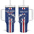 Custom Cape Verde Football Tumbler With Handle Go Champions Blue Sharks - Wonder Print Shop