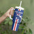 Custom Cape Verde Football Tumbler With Handle Go Champions Blue Sharks - Wonder Print Shop