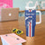 Custom Cape Verde Football Tumbler With Handle Go Champions Blue Sharks - Wonder Print Shop