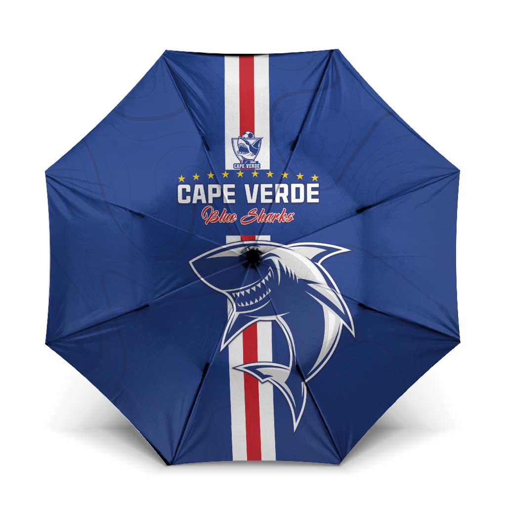 Cape Verde Football Umbrella Go Champions Blue Sharks - Wonder Print Shop