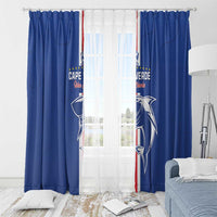 Cape Verde Football Window Curtain Go Champions Blue Sharks - Wonder Print Shop