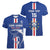Custom Cape Verde Football Women V-Neck T-Shirt Go Champions Blue Sharks - Wonder Print Shop